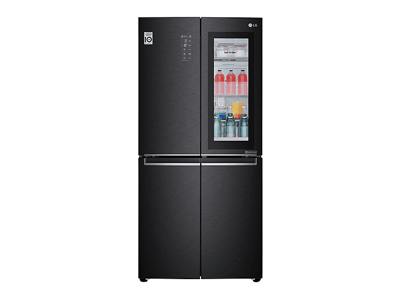 LG GC-Q22FTQKL F Enerji Sınıfı 530L No Frost InstaView Gardırop Tipi Buzdolabı Mat Siyah