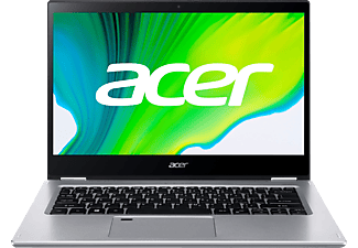 ACER Spin 3 (SP314-54N-52QQ), Convertible mit 14 Zoll Display, Core™ i5 Prozessor, 8 GB RAM, 512 GB SSD, Intel® Iris® Plus Grafik, Silber
