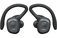 Auriculares inalámbricos - JVC HA-ET45T-P-U, True Wireless, Bluetooth, 14h autonomía, IPX5, Negro