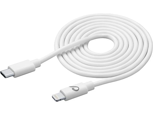 CELLULAR LINE USBDATAC2LMFI3MW - Câble USB-C vers Lightning (Blanc)