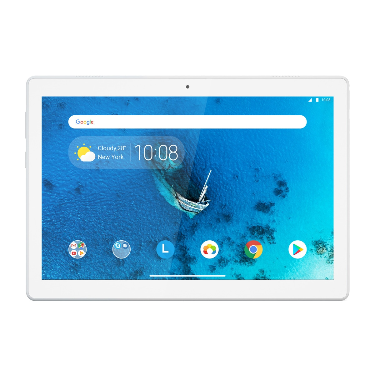 Tablet - Lenovo Tab M10, 32 GB, Blanco, WiFi, 10.1" HD, 2 GB RAM, Snapdragon 429, Android