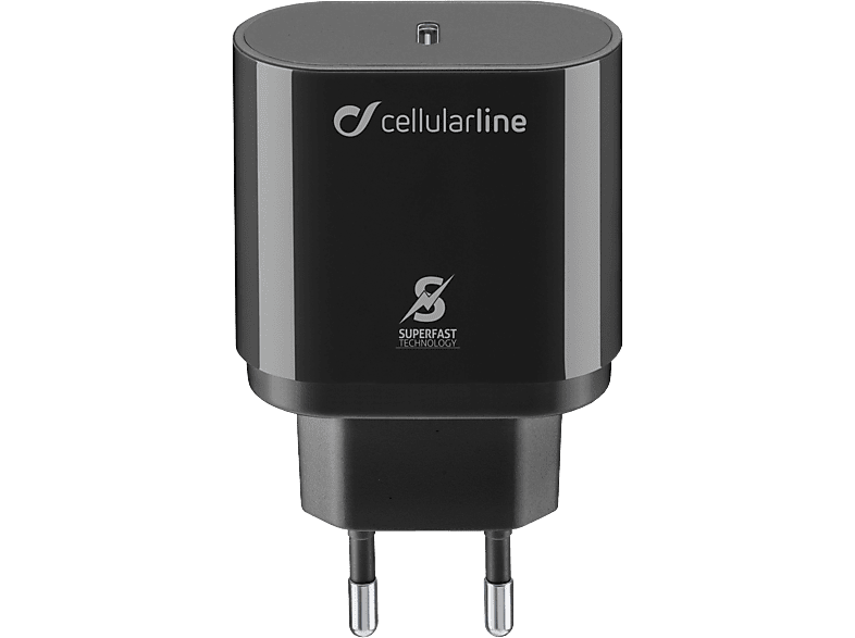 CELLULAR LINE ACHSMUSBCPD25WK - Ladegerät (Schwarz)
