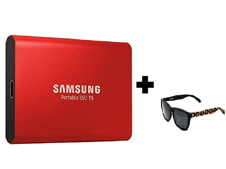 Disco duro SSD | Samsung MU-PA500R 500 GB + Gafas de sol