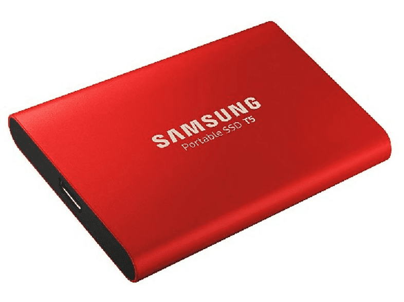 Disco duro SSD - Samsung MU-PA500R 500 GB + Gafas de sol, USB Tipo C, 3.1 (3.1 Gen 2), Rojo