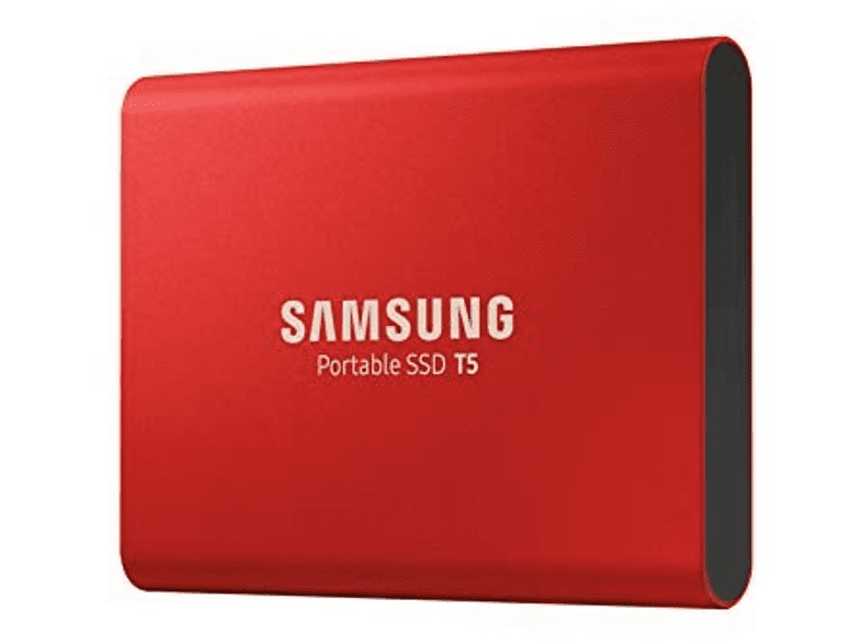 Disco duro SSD - Samsung MU-PA500R 500 GB + Gafas de sol, USB Tipo C, 3.1 (3.1 Gen 2), Rojo
