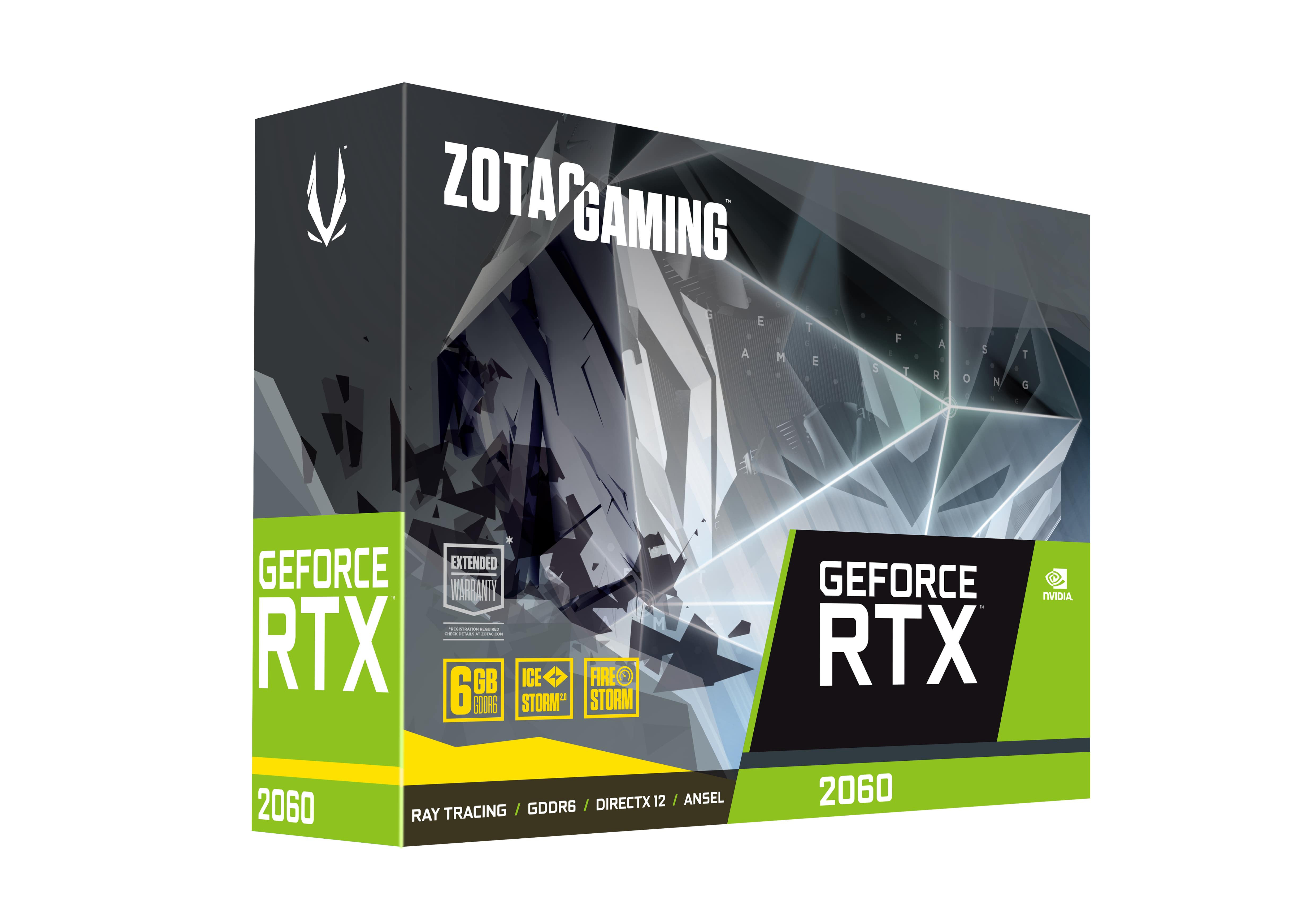 ZOTAC GeForce RTX™ 2060  Twin Fan 6GB (ZT-T20600K-10M) (NVIDIA, Grafikkarte)