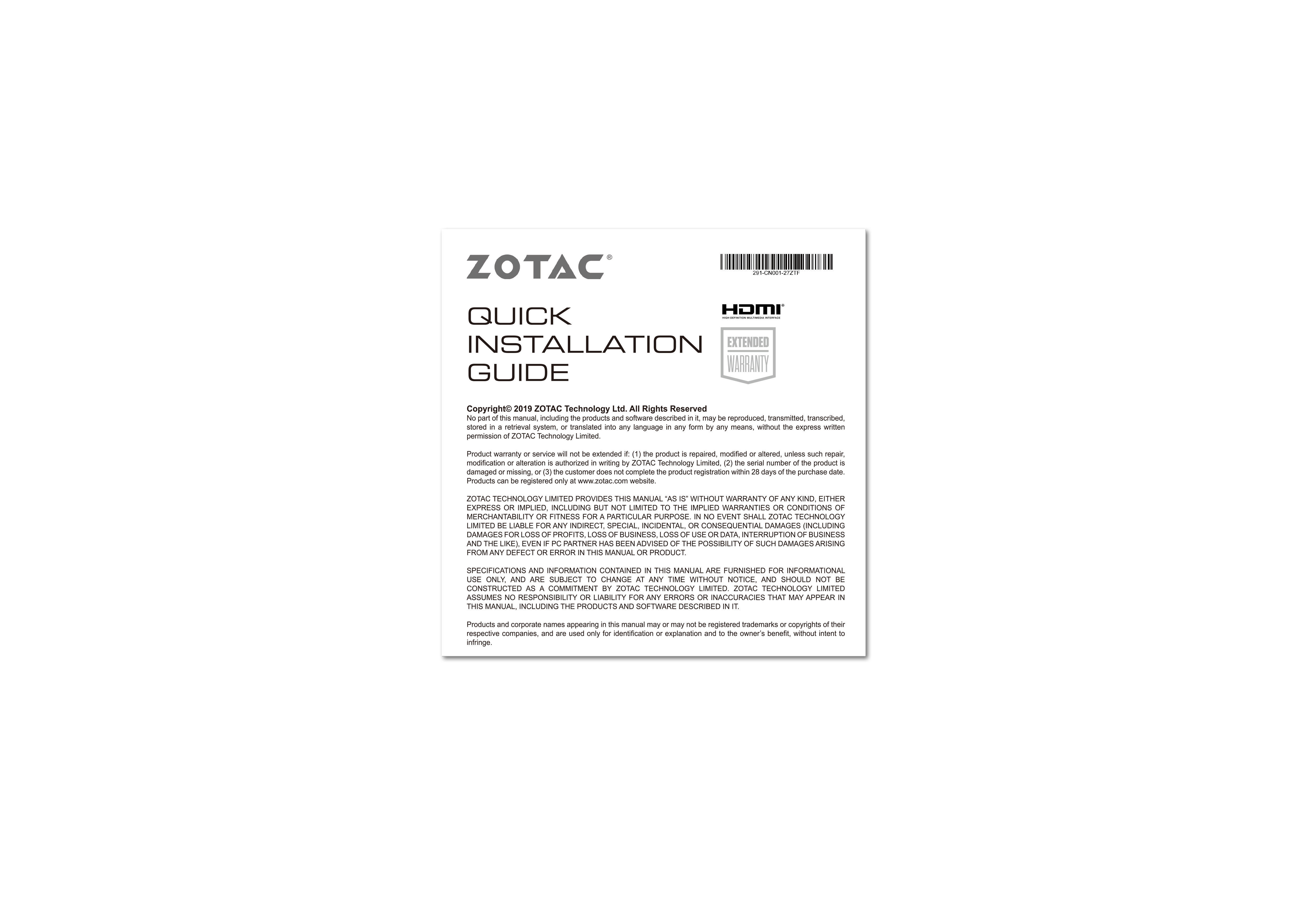 ZOTAC GeForce RTX™ 2060  Twin Fan 6GB (ZT-T20600K-10M) (NVIDIA, Grafikkarte)