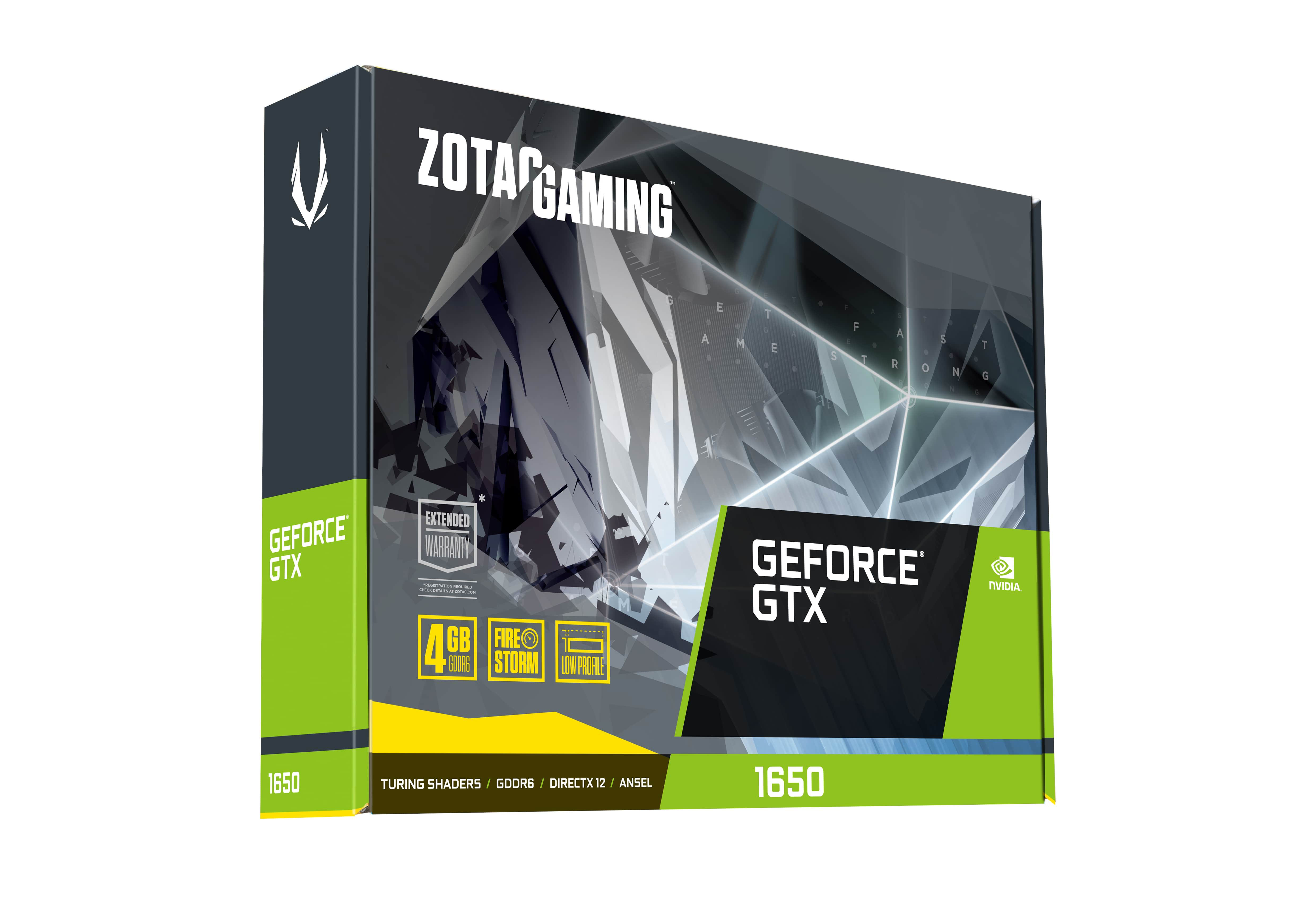 ZOTAC GAMING GEFORCE® GTX 1650 Low Profile GDDR6 (NVIDIA, Grafikkarte)