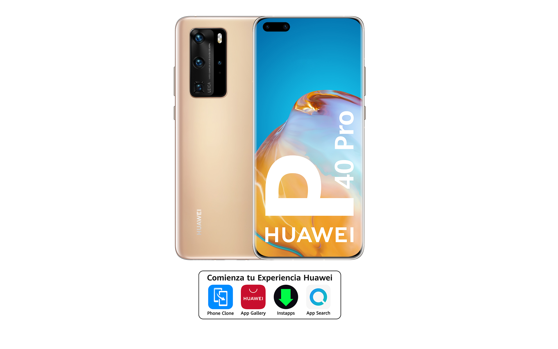 REACONDICIONADO Seminuevo(*) Móvil - Huawei P40 Pro, Oro, 256 GB, 8 GB, 6.58" HD+, Kirin 990, 4200 mAh, 5G, Android