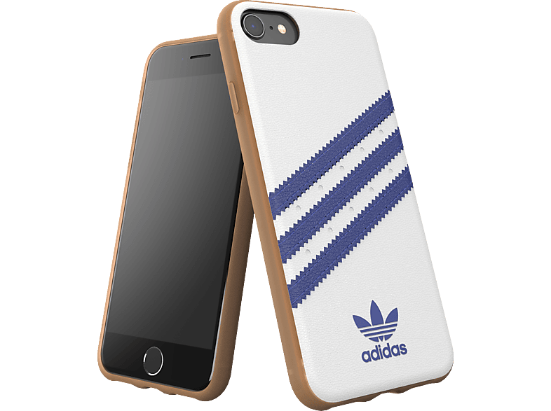 iPhone iPhone ADIDAS 8, Apple, ORIGINALS (2020), 6, Weiß/Blau Case, iPhone OR Backcover, iPhone Moulded 7, SE