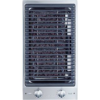 Placa modular - Miele CS1312BG Grill, 2 zonas, Grill Barbacoa Eléctrico, 28.8 cm, Inox