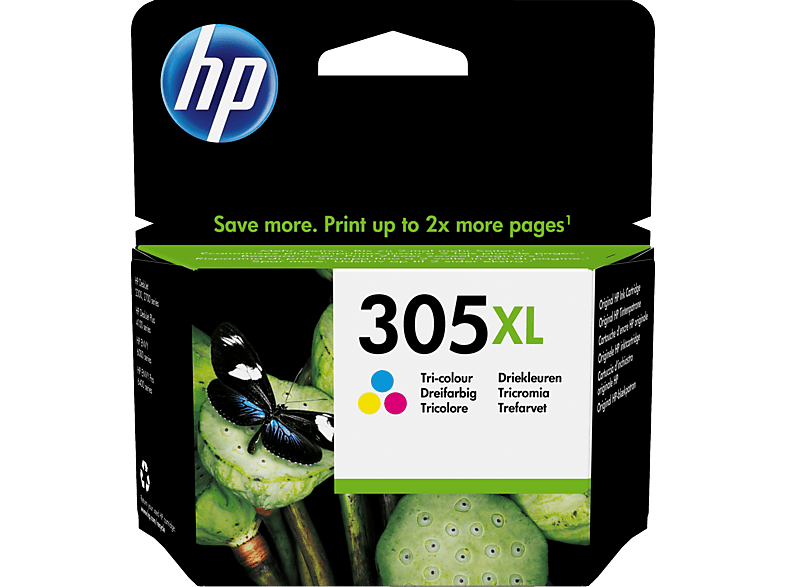 HP 305XL High Yield Original Magenta, (3YM63AE) Ink Cartridge Tintenpatrone Tri-color Cyan, Gelb