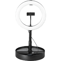 HAMA 4642 LED-Ringleuchte "SpotLight FoldUp 102", Set für Smartphones, faltbar, 10,2“
