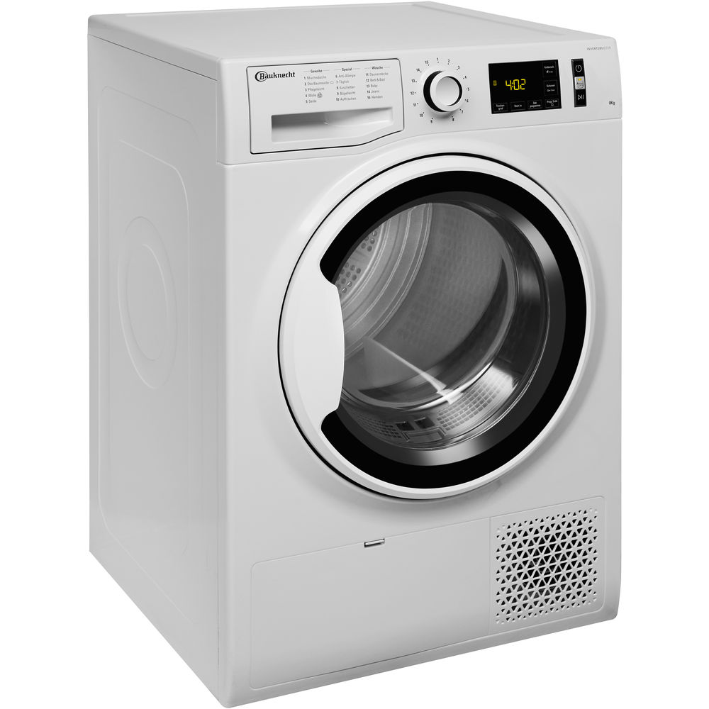 BAUKNECHT T SOFT M11 82WK DE Wärmepumpentrockner (8 kg, A++, Weiß)