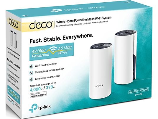 TP-LINK Deco P9 (pack de 2) - Système de maillage WLAN (Blanc)