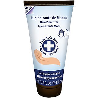 Gel higienizante manos - Air-Val 8792, 100 ml, Tubo, Previene la sequedad en las manos, Blanco
