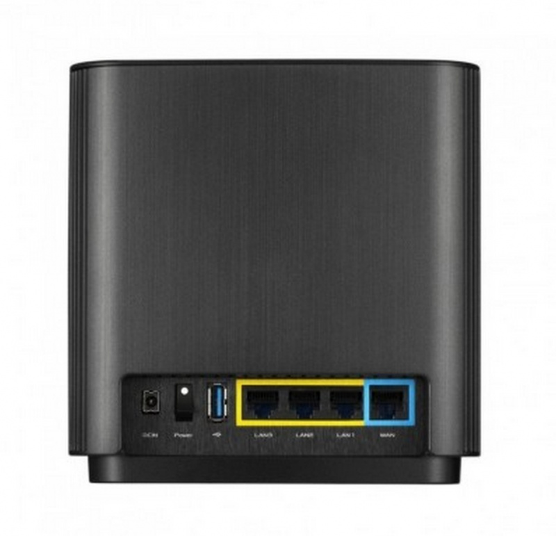 Router - ASUS ZenWifi Mesh AM CT8, Pack de 2, 3000 Mbit/s, 3 puertos Ethernet, USB, Negro