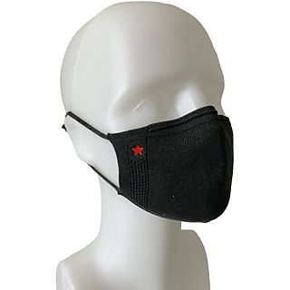 RED STAR Herbruikbare barriere mondmasker Small Zwart (Niet voor medisch gebruik) (20-100S)