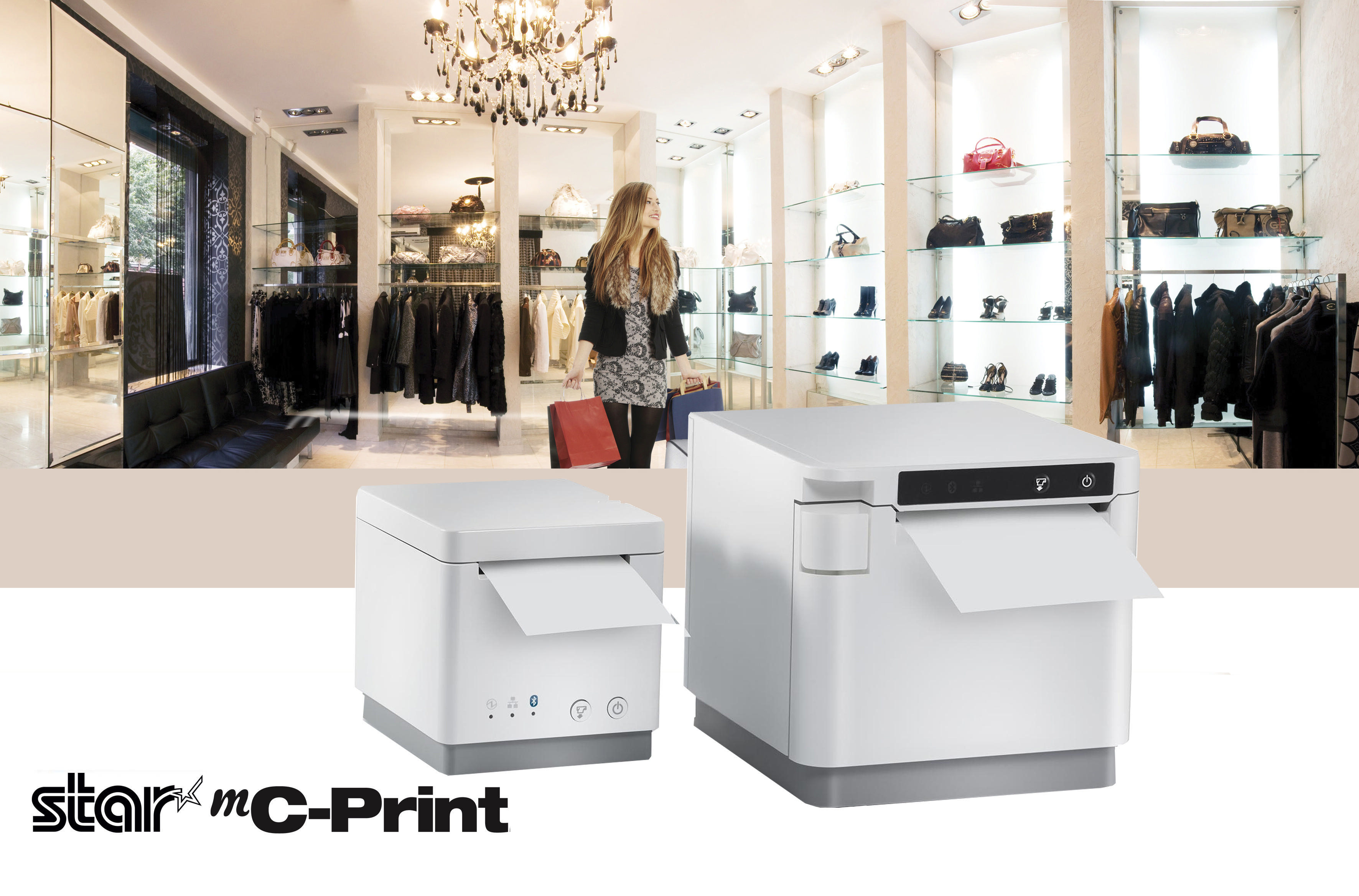 STAR Star mC-Print 3  80mm-Belegdrucker Schwarz (MCP31 LB BK) Belegdrucker, Schwarz