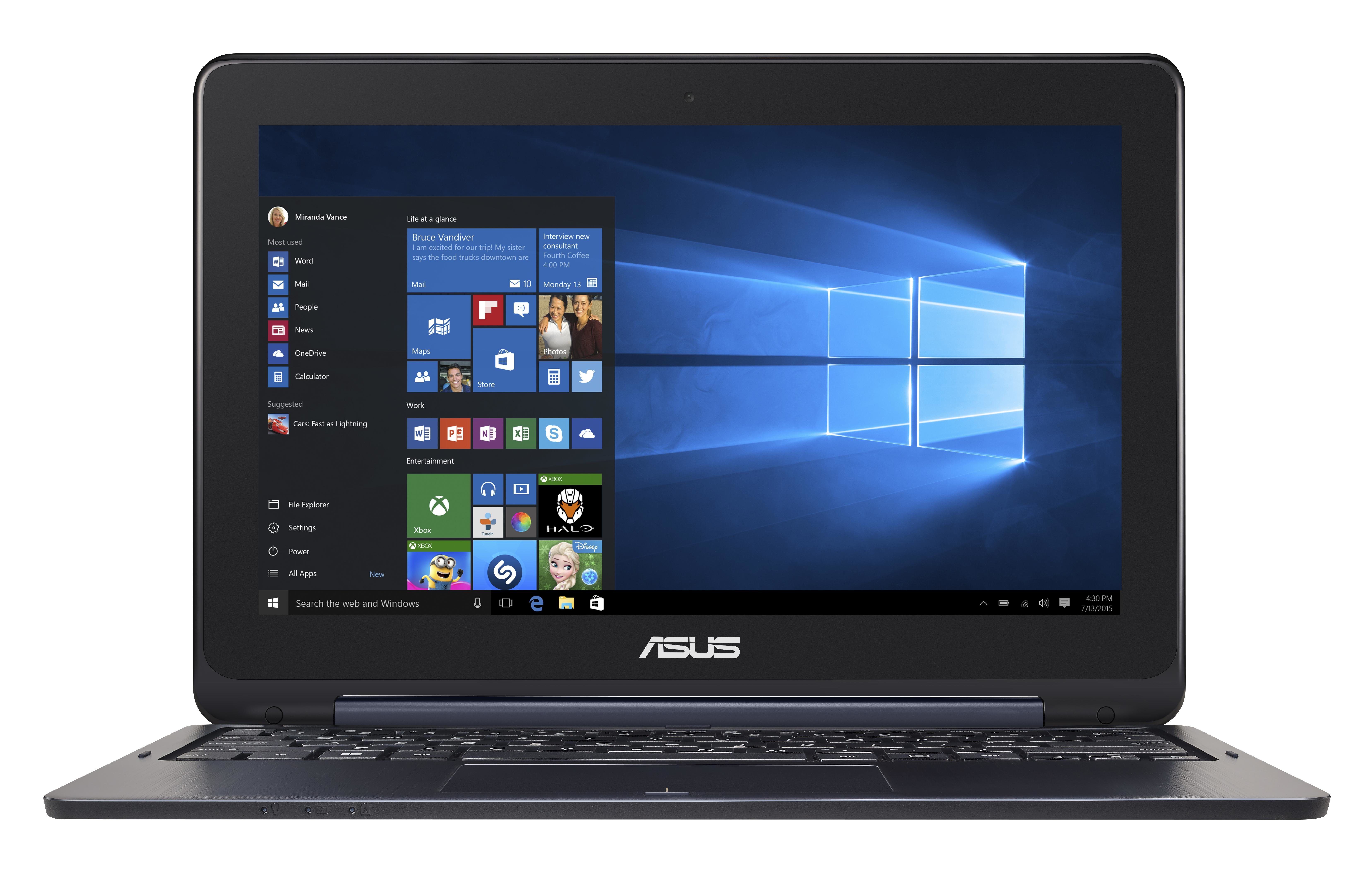 ASUS TP200SA-FV0110T 11.6" Dokunmatik Ekran Intel Celeron N3050 1.6 GHz 4GB 32GB Windows 10 Laptop