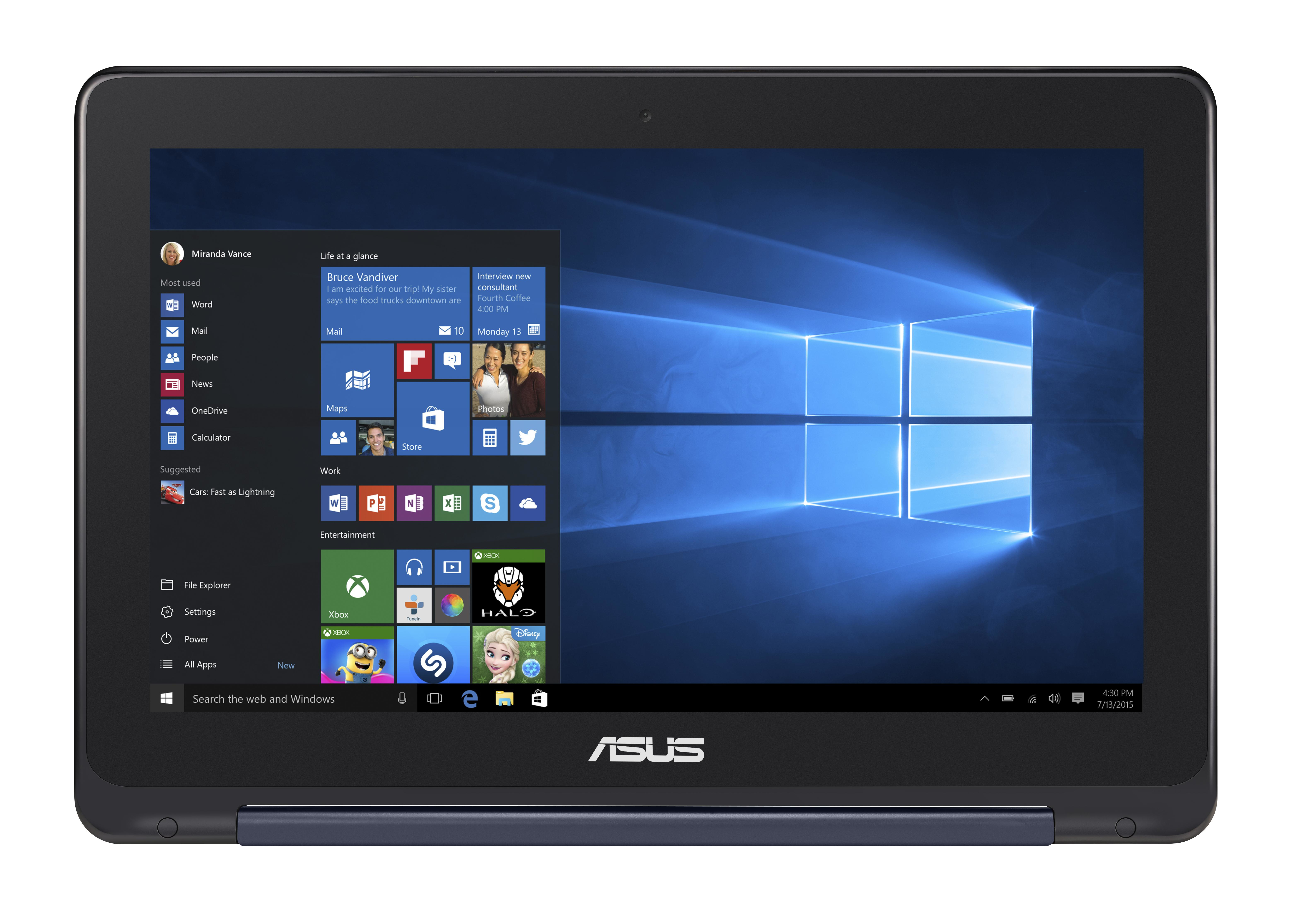 ASUS TP200SA-FV0110T 11.6" Dokunmatik Ekran Intel Celeron N3050 1.6 GHz 4GB 32GB Windows 10 Laptop