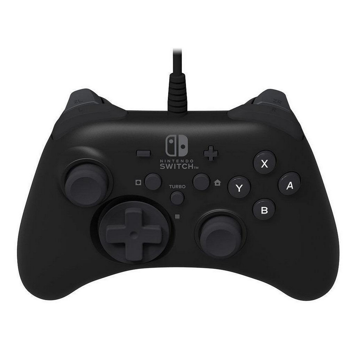 Mando Nintendo Switch - PDP Horipad, Para Nintendo Switch, Cable, Función turbo, Negro