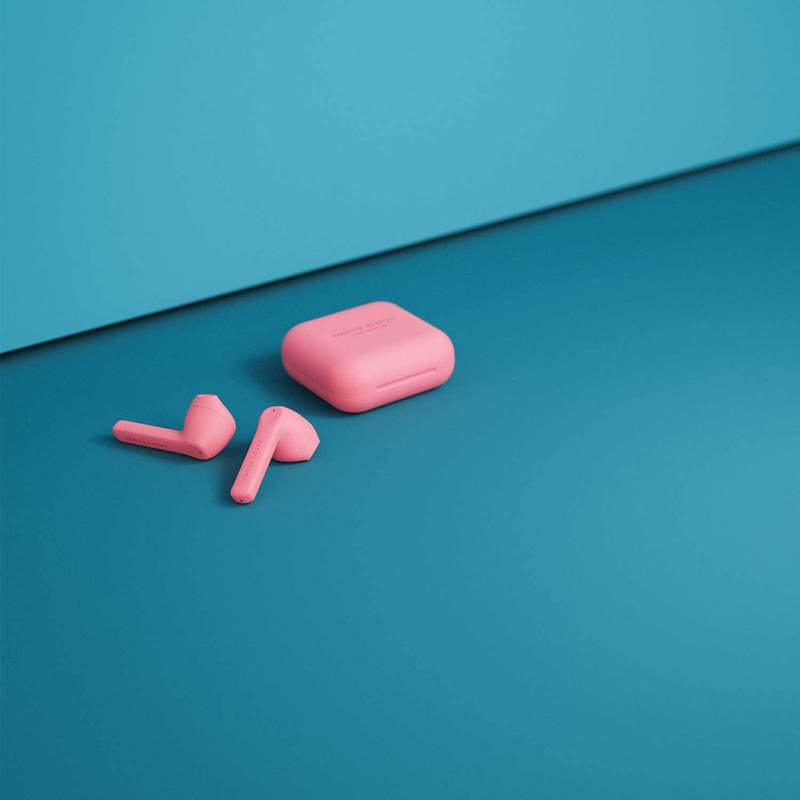 HAPPY PLUGS Écouteurs sans fil Air 1 Go Peach (7350090769718) In-ear Oreillettes sans fil Rose
