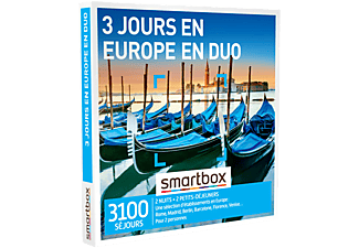 SMARTBOX SMARTBOX 3 jours en Europe en duo - Coffret cadeau