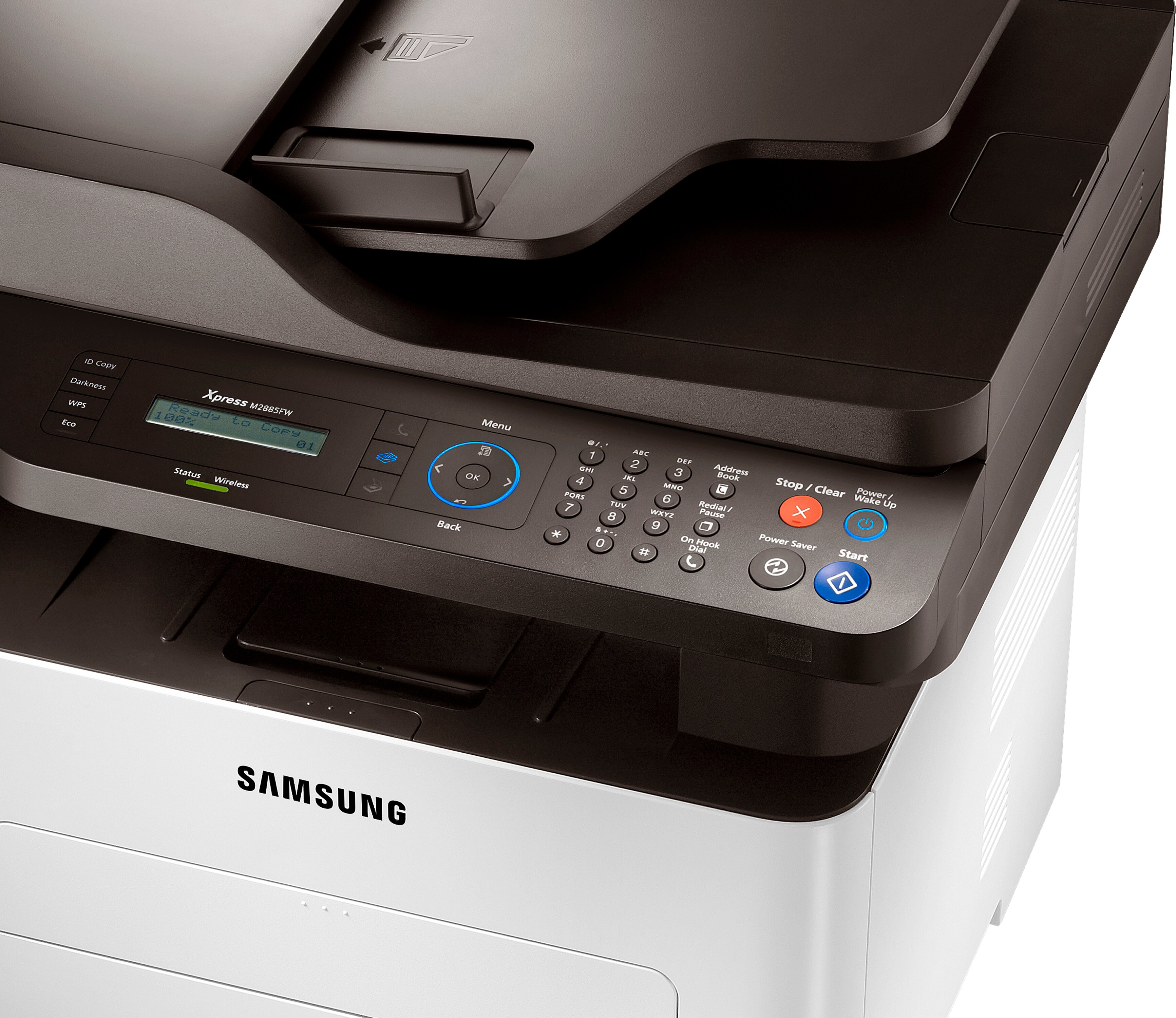 SAMSUNG Xpress M2885FW Elektrografie mit Halbleiterlaser 4-in-1 Monolaser-Multifunktionsdrucker WLAN Netzwerkfähig