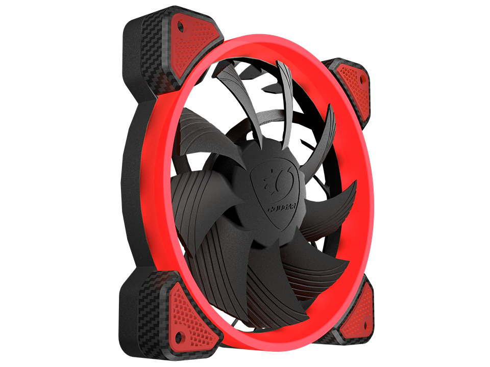 COUGAR 3MFR120X.0001 VORTEX Lüfter, Rot