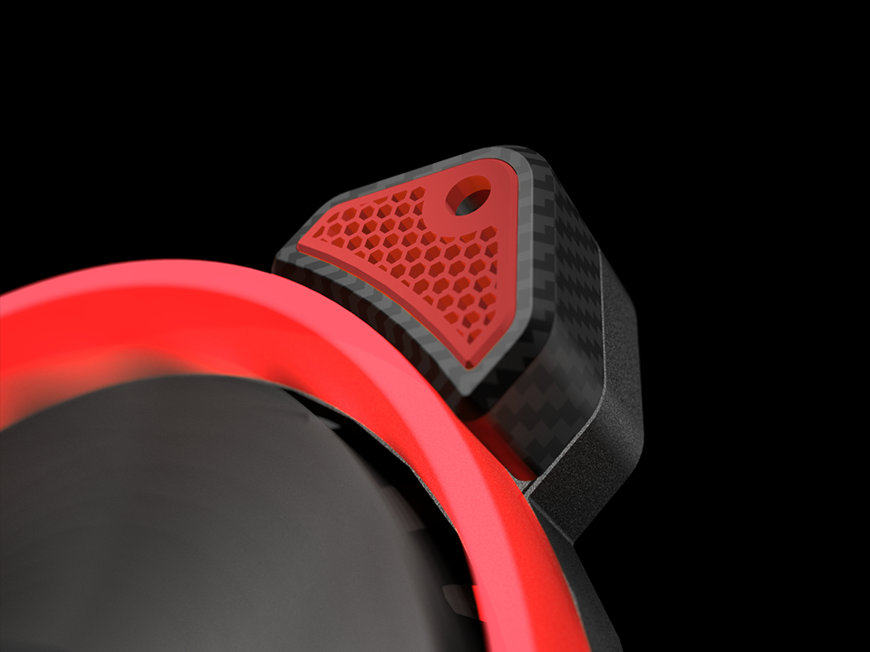 COUGAR 3MFR120X.0001 VORTEX Lüfter, Rot