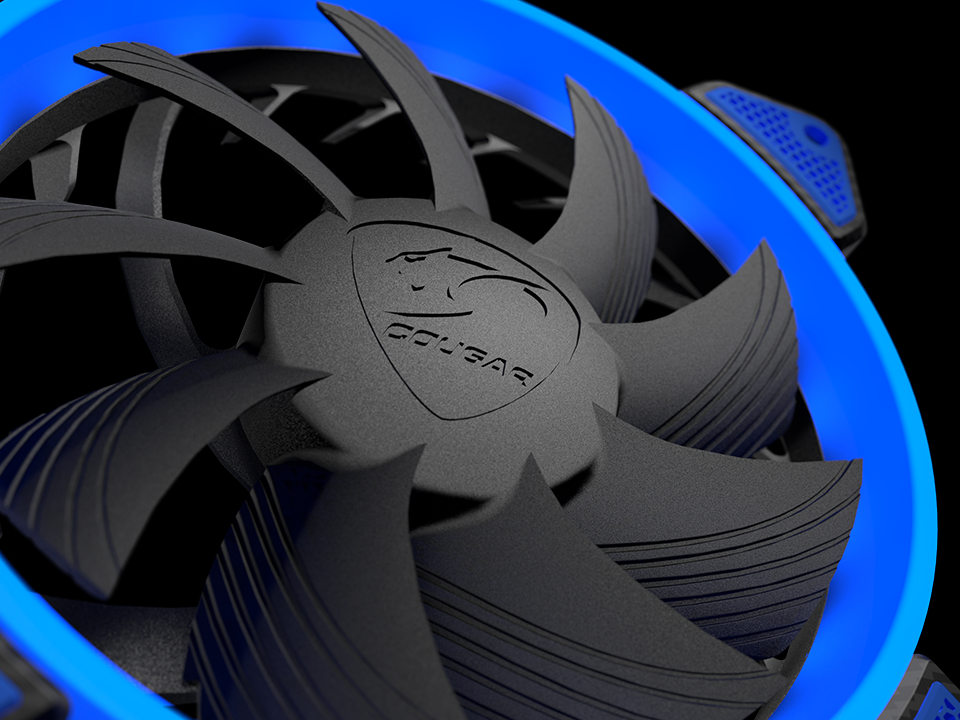 COUGAR 3MFB120X.0001 VORTEX  Lüfter, Blau