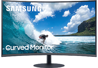 SAMSUNG LC27T550FDU - Monitor, 27 ", Full-HD, 75 Hz, Dunkelblau/Grau