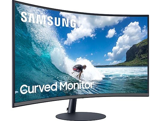 SAMSUNG LC32T550FDU - Moniteur, 32 ", Full-HD, 75 Hz, Bleu foncé/Gris