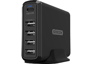 SITECOM CH-017 60W Fast USB Desktop Charger
