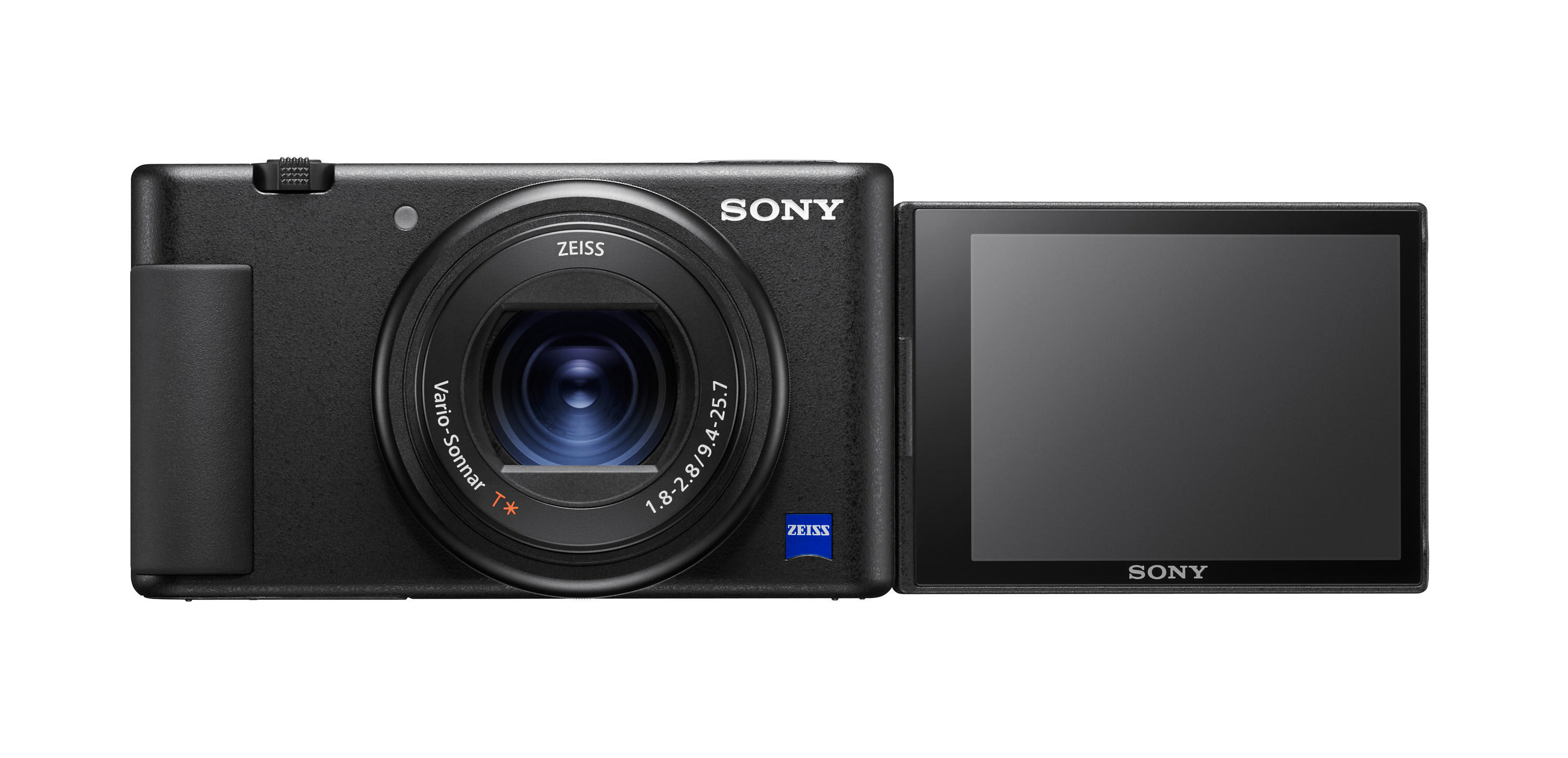 SONY ZV-1 Vlogging Kamera, seitlich klappbares Selfie-Display, 4K