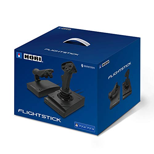 Caja para un flightstick. Tiene un joystick y un acelerador.