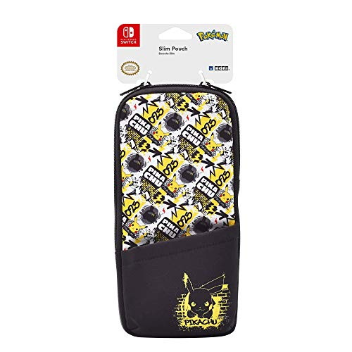 Funda - Hori Compacta Pikachu, Para Nintendo Switch, Negro y Amarillo