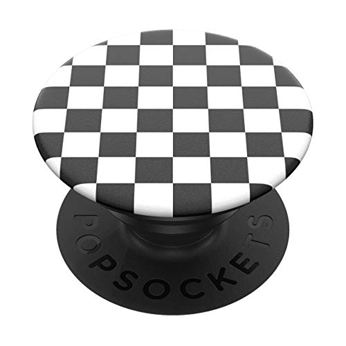 Soporte Adhesivo Popsockets checker black y agarre intercambiable de para tabletas