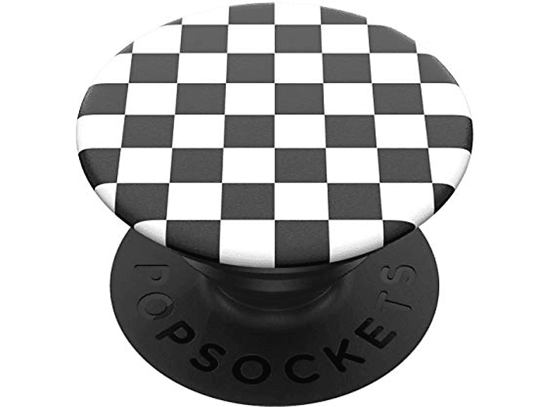 Soporte adhesivo para móvil - PopSockets Checker Black, Cuadrados blancos y negros