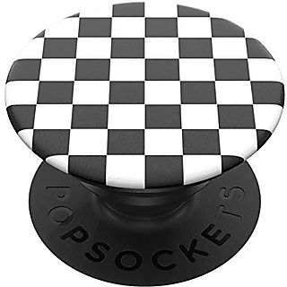 Soporte adhesivo para móvil - PopSockets Checker Black, Cuadrados blancos y negros