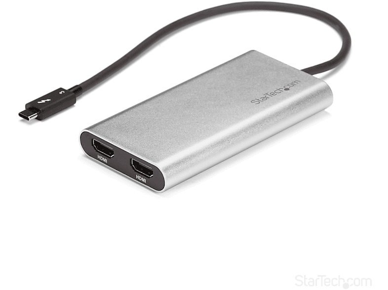 Adaptador | StarTech.com TB32HD24K60 Adaptador Grafico Thunderbolt 3 a Doble HDMI 4K60 Mac y Win