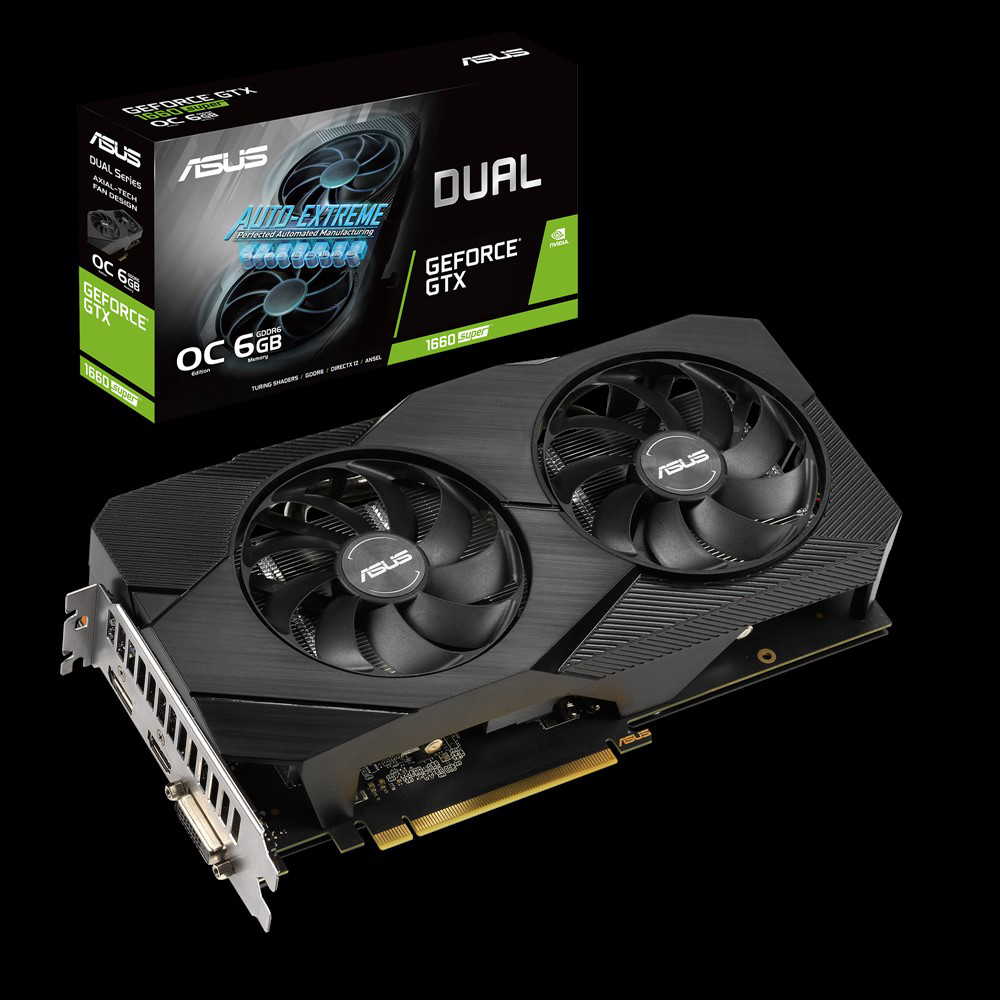 ASUS Geforce® GTX 1660 SUPER™ Dual Evo OC 6GB (90YV0DS3-M0NA00) (NVIDIA, Grafikkarte)