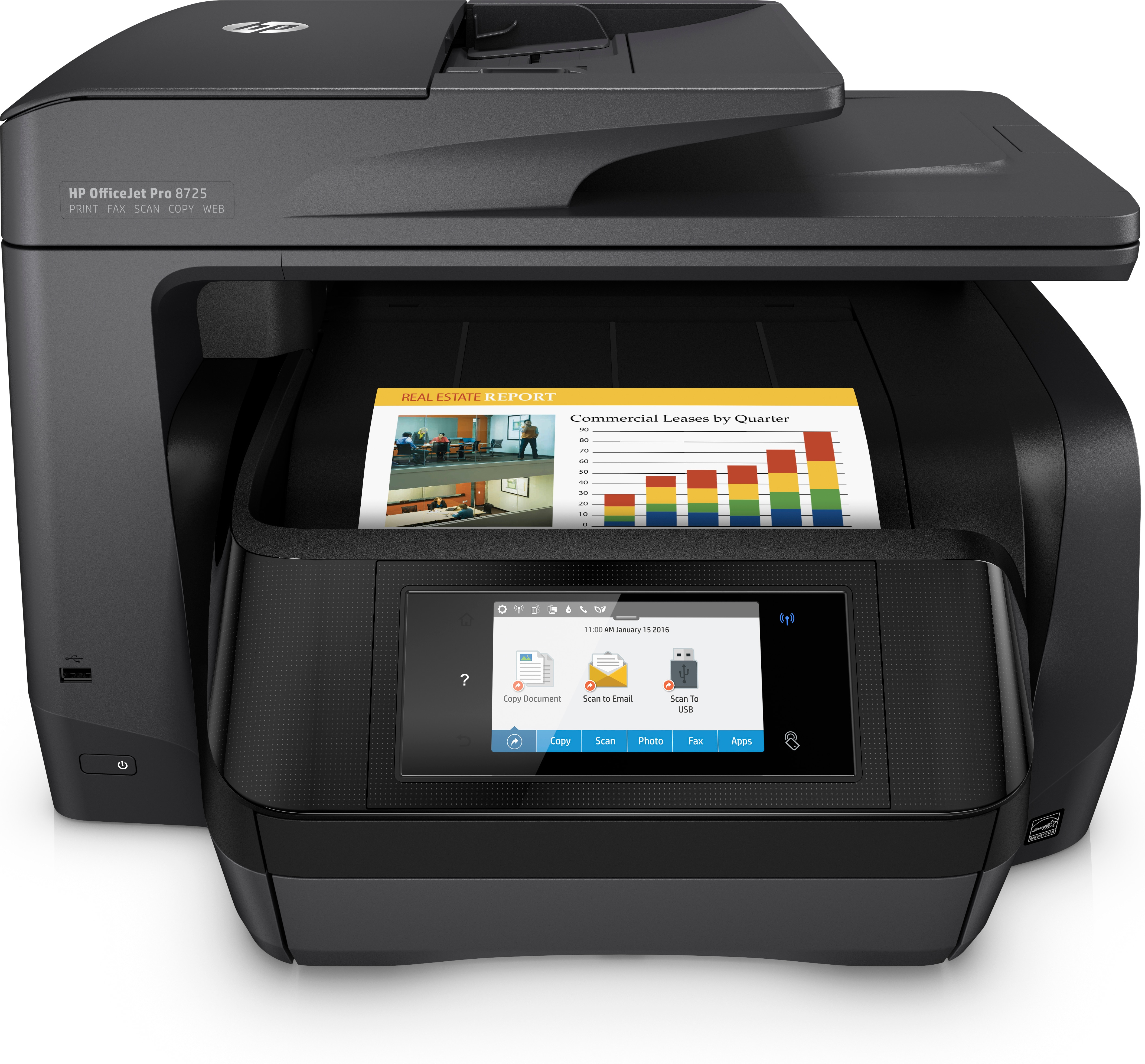 HP OfficeJet Pro 8725 (Instant Ink) 4-in-1 Multifunktionsdrucker