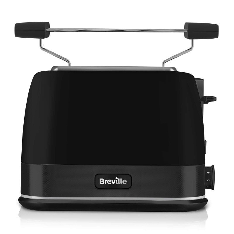 Breville Vtt946x Tostador 2 rebanadas con bandeja para calentar bollería new york color negro 850 w descongelación lift look palanca elevación doble