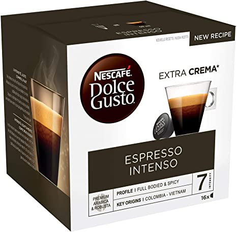 Café Intenso En 7 nescafé dolce gusto 16 uds. 112 espresso extra crema estuche premium y robusta de colombia vietnam monodosis