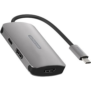 SITECOM CN-398 USB-C naar Dual HDMI Adapter met USB-C PD