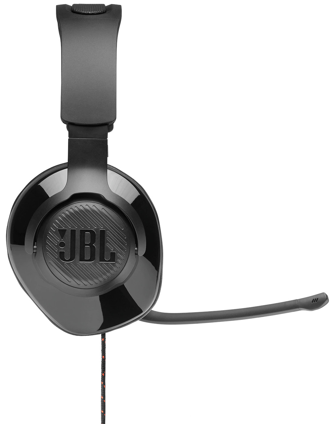 Black JBL gaming headset with microphone.