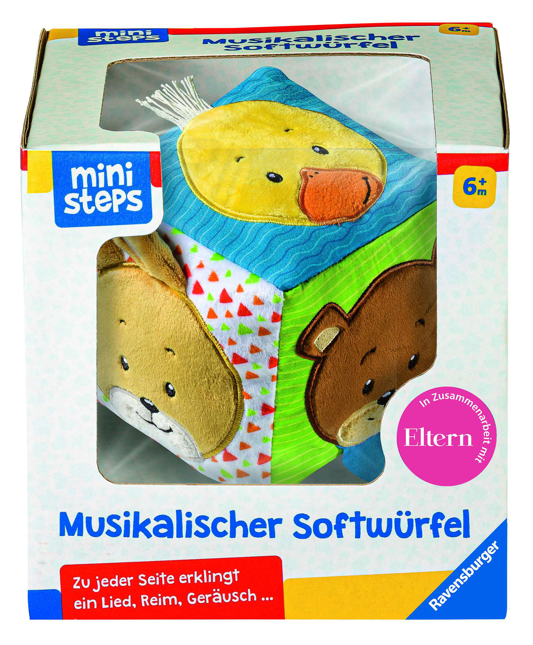 RAVENSBURGER Musikalischer Softwürfel Kleinkindspielzeug Mehrfarbig