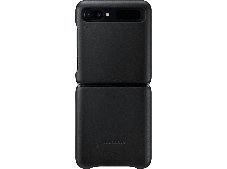 Samsung Galaxy Z Flip Leather Cover Zwart